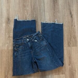 American eagle super hi rise baggy wide leg Jean